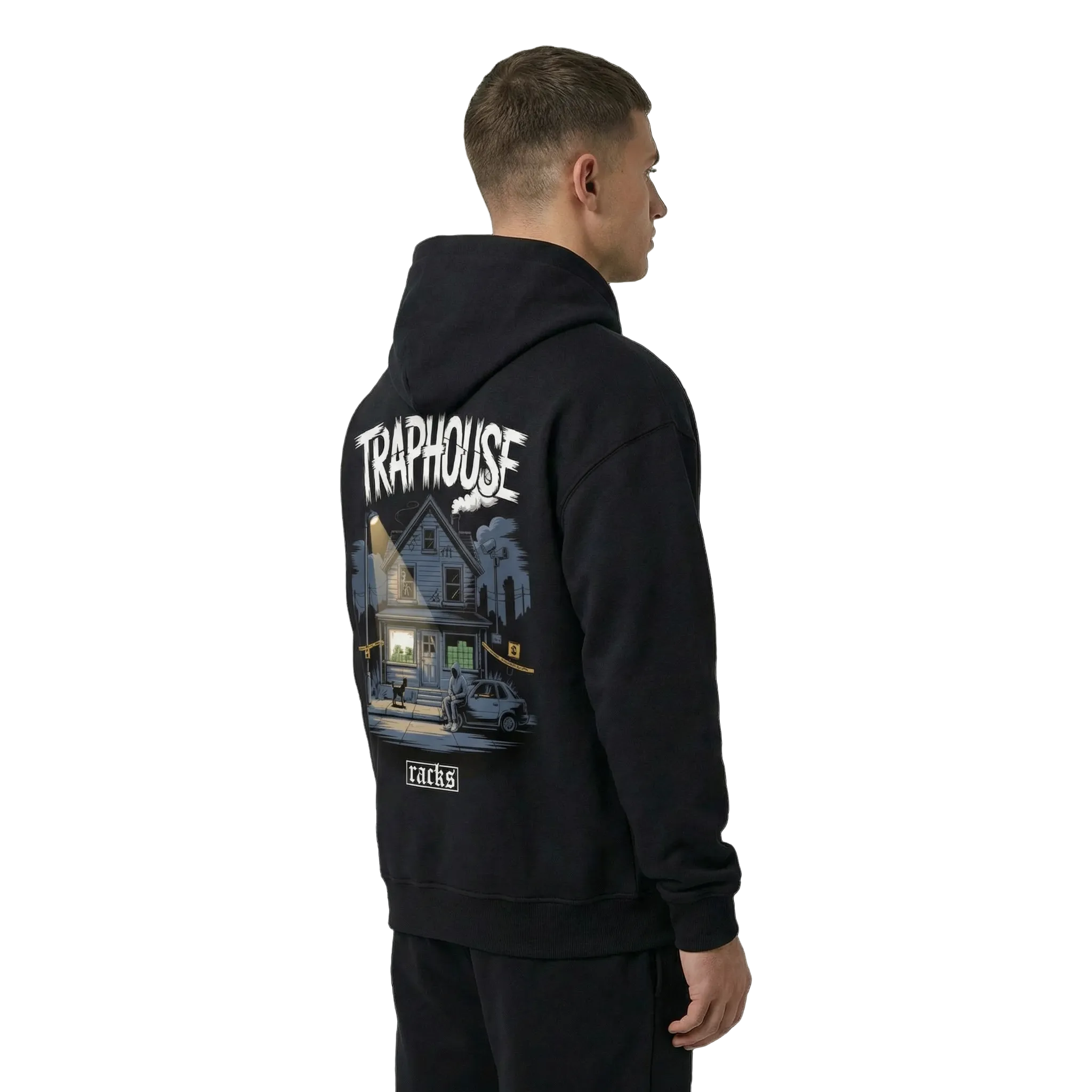 Oversize Zipper Hoodie - ''Traphouse''