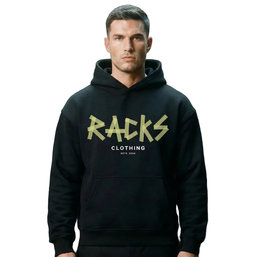 Oversize Hoodie - "taped by racks"