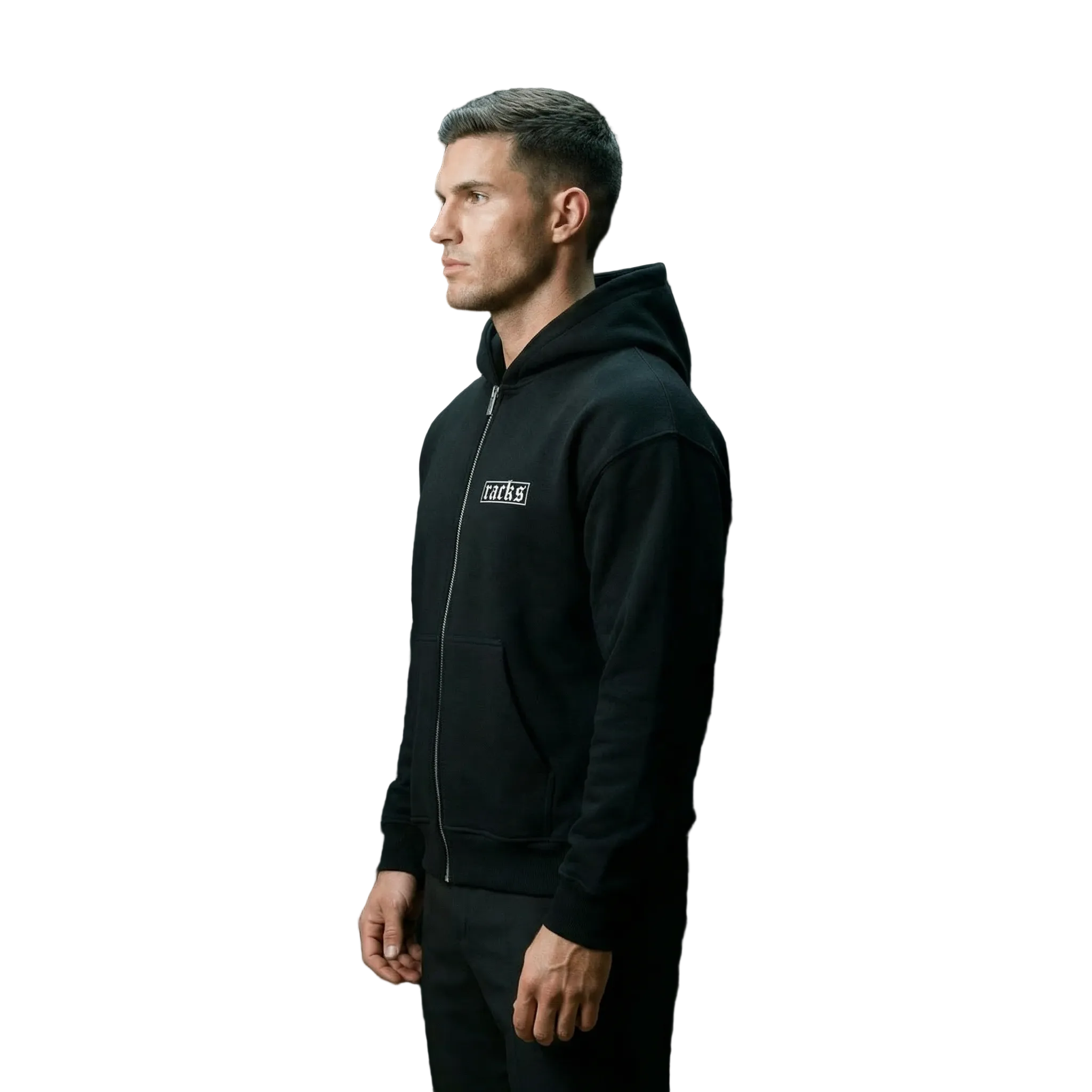 Oversize Zipper Hoodie - ''racks Signature''
