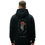 Oversize Zipper Hoodie - ''Death Rose''