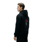 Oversize Zipper Hoodie - ''Death Rose''