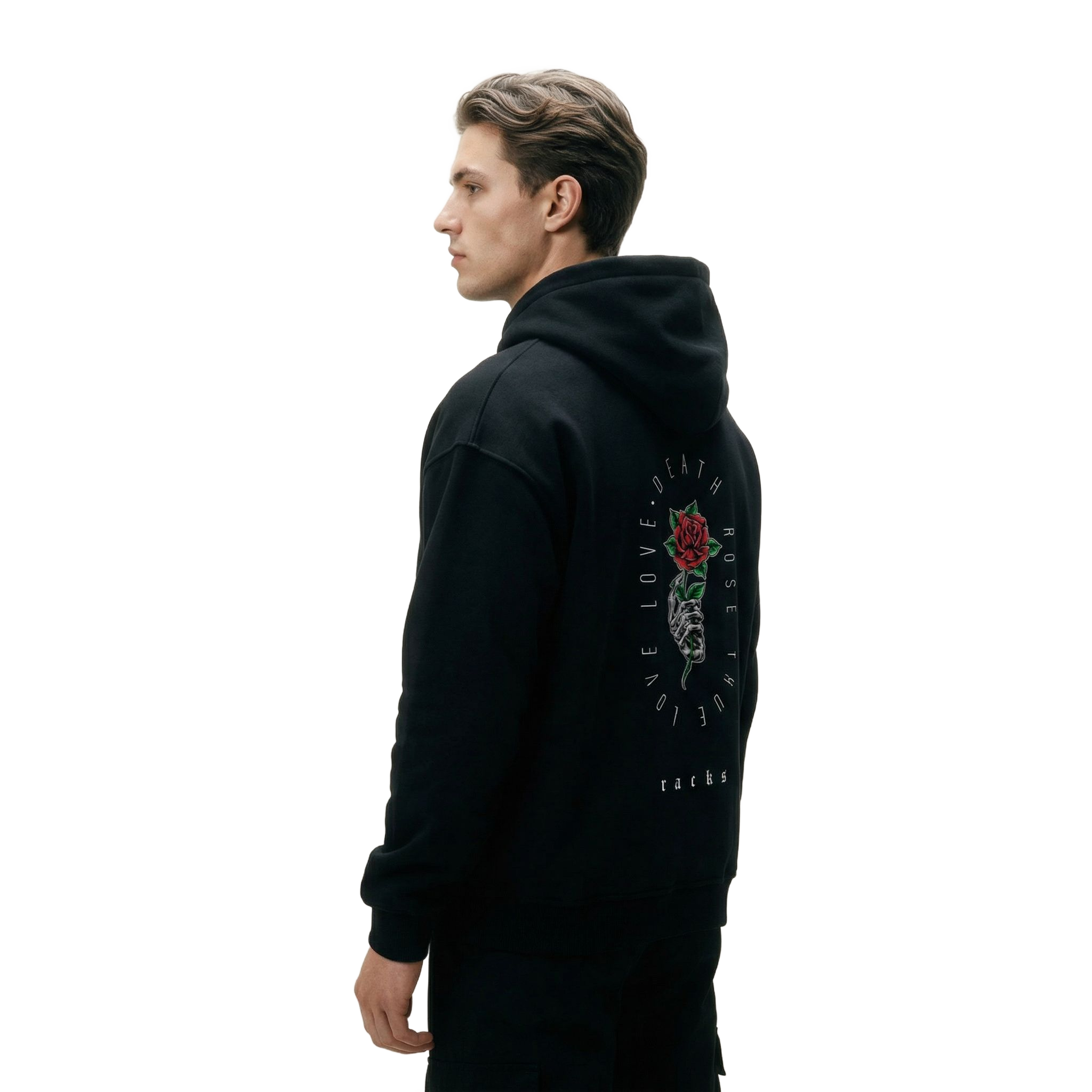 Oversize Hoodie - "Death Rose"