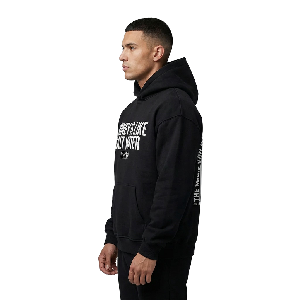 Oversize Hoodie - "Money Is Like Salt Water"