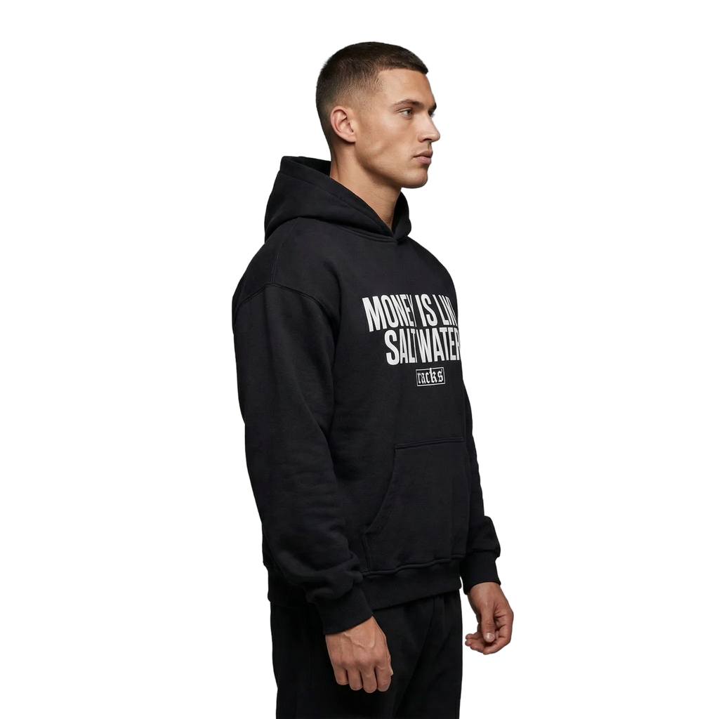 Oversize Hoodie - "Money Is Like Salt Water"