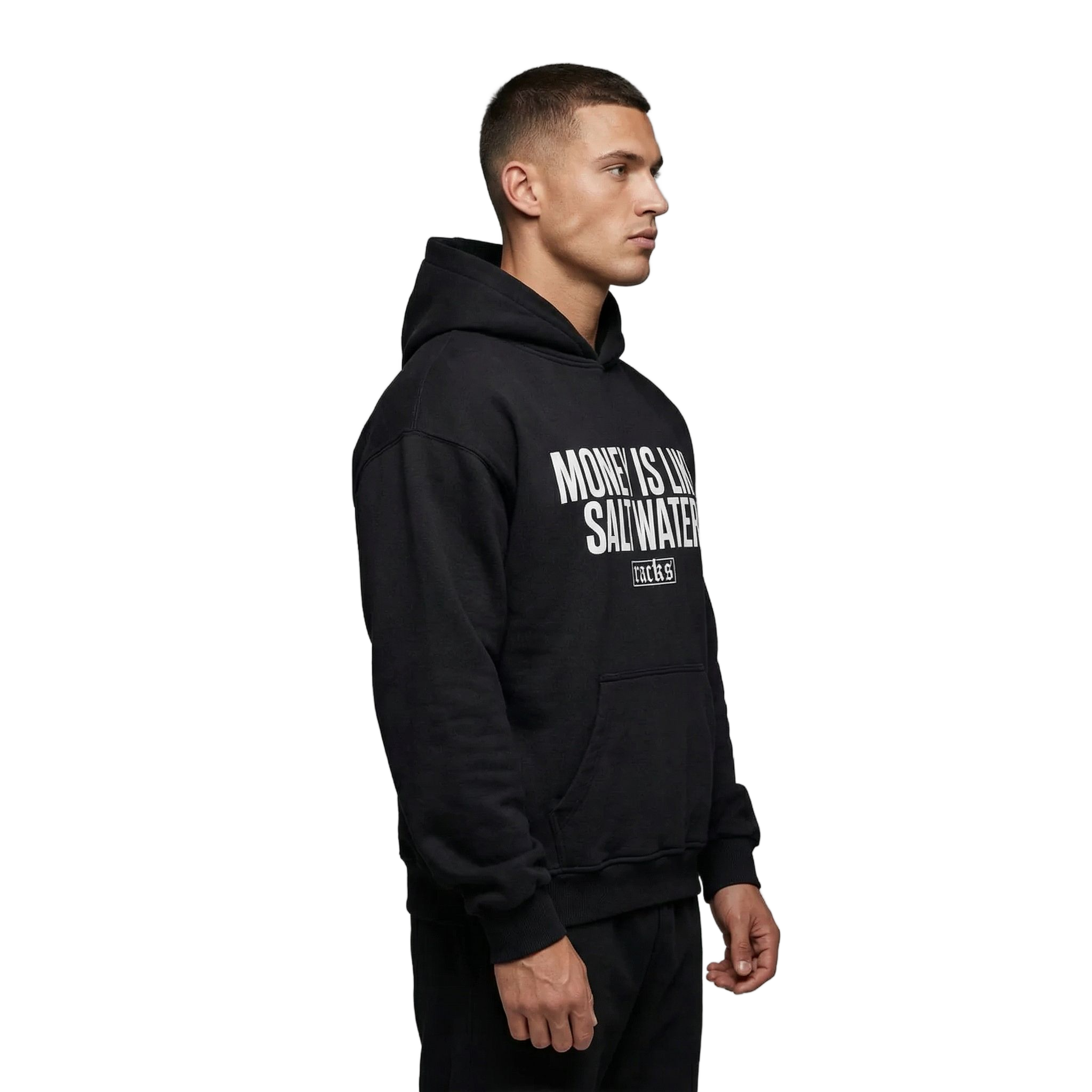 Oversize Hoodie - "Money Is Like Salt Water"