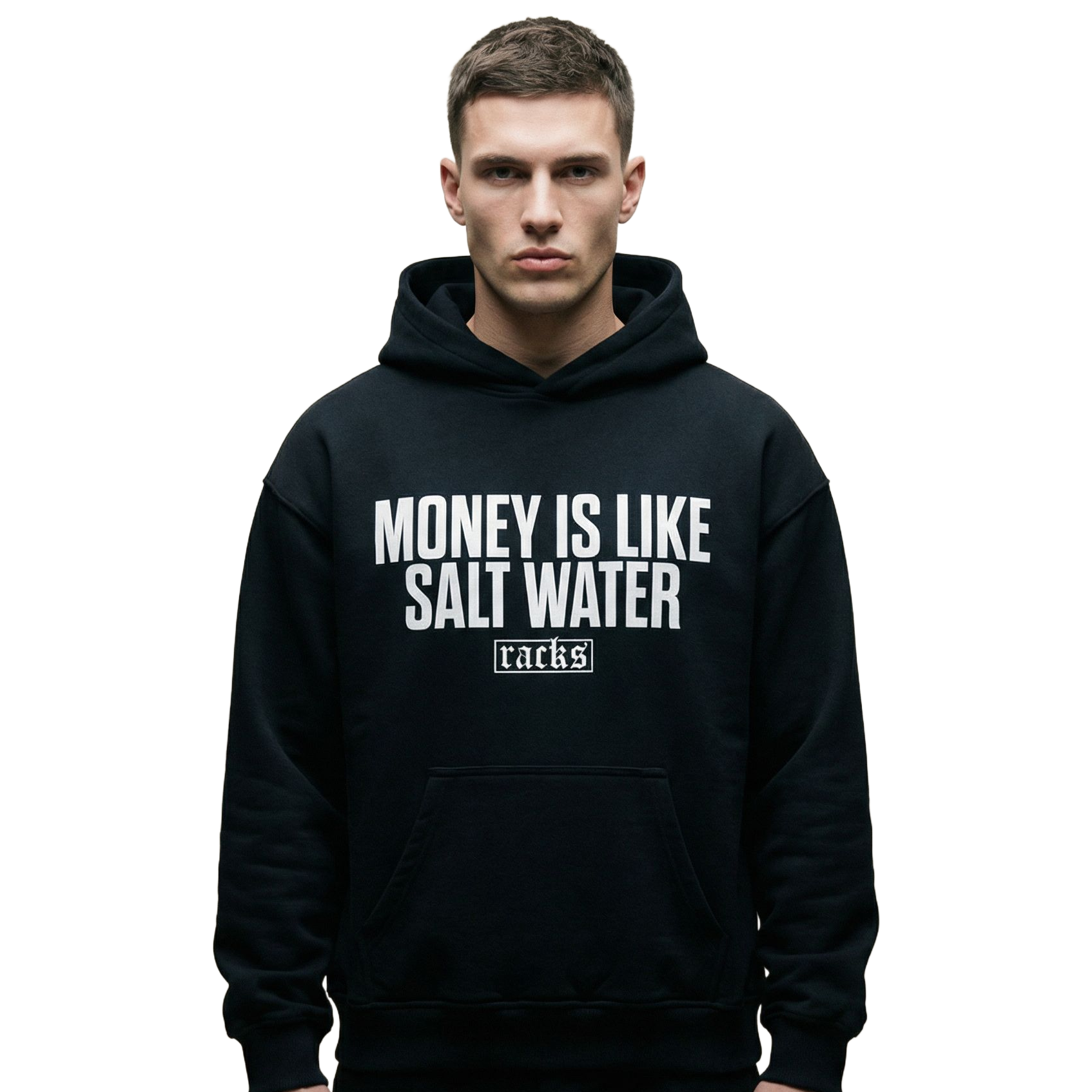 Oversize Hoodie - "Money Is Like Salt Water"